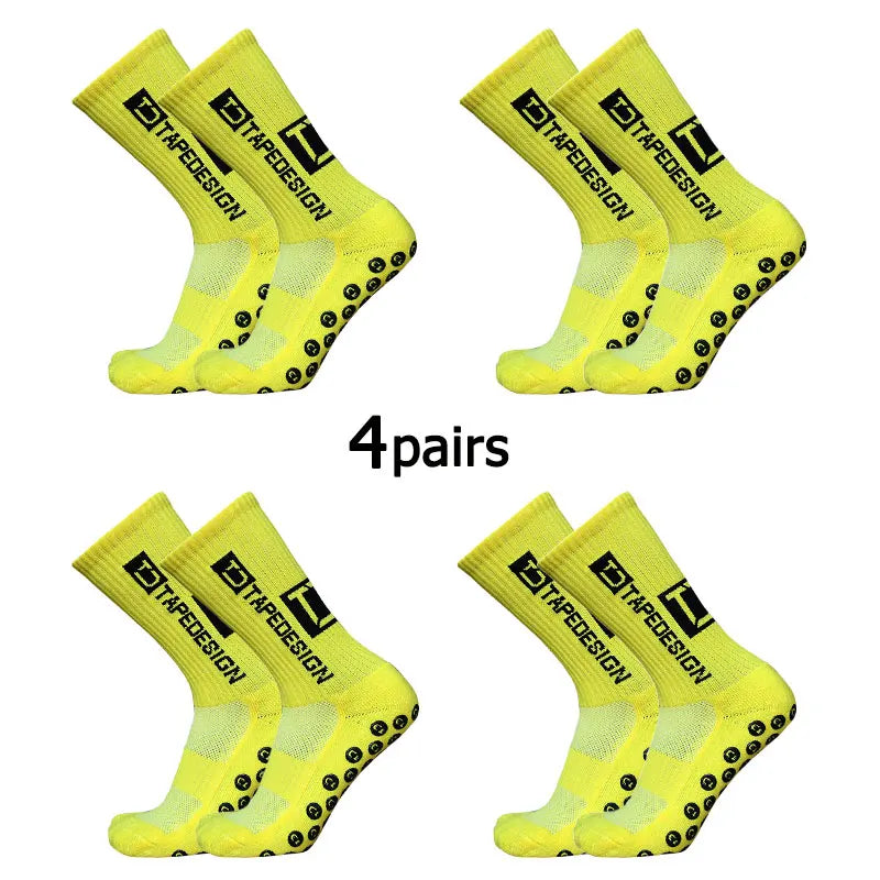 Anti-Slip Football Grip Socks – Mid-Calf Sports Training Socks