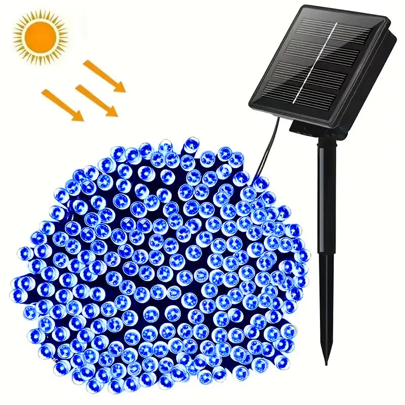 Solar LED String Lights – Outdoor Christmas & Garden Decor