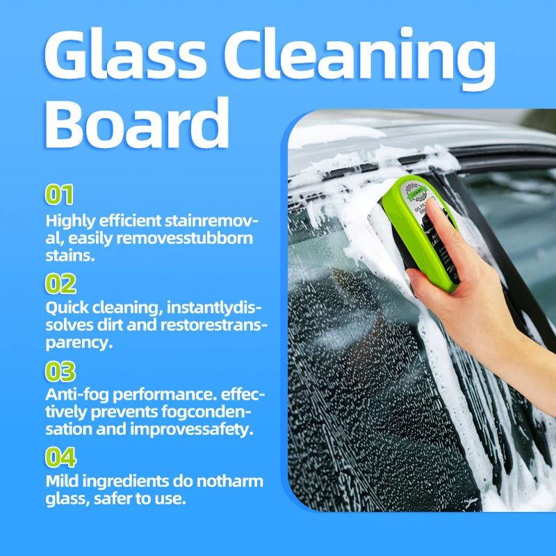 Car Windshield Cleaning Tool – Microfiber Auto Glass Cleaner with Handle