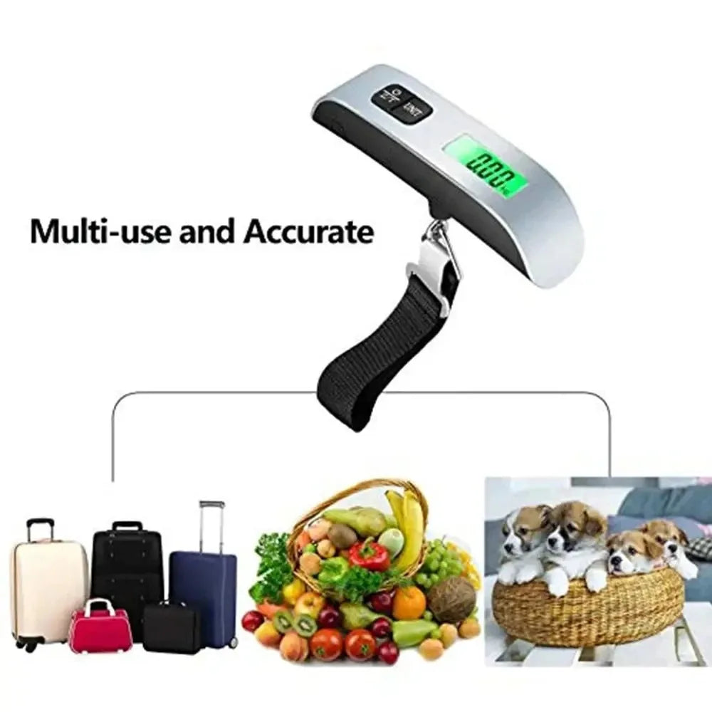 Portable Digital Luggage Scale 110lb/50kg with LCD Display