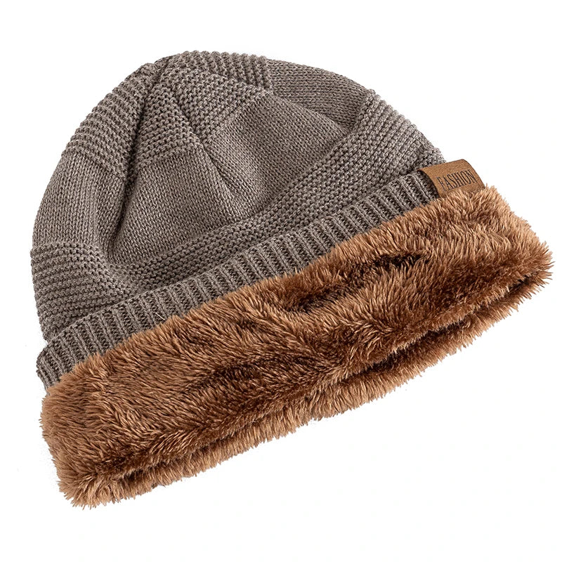 Unisex Fleece-Lined Winter Beanie Hat