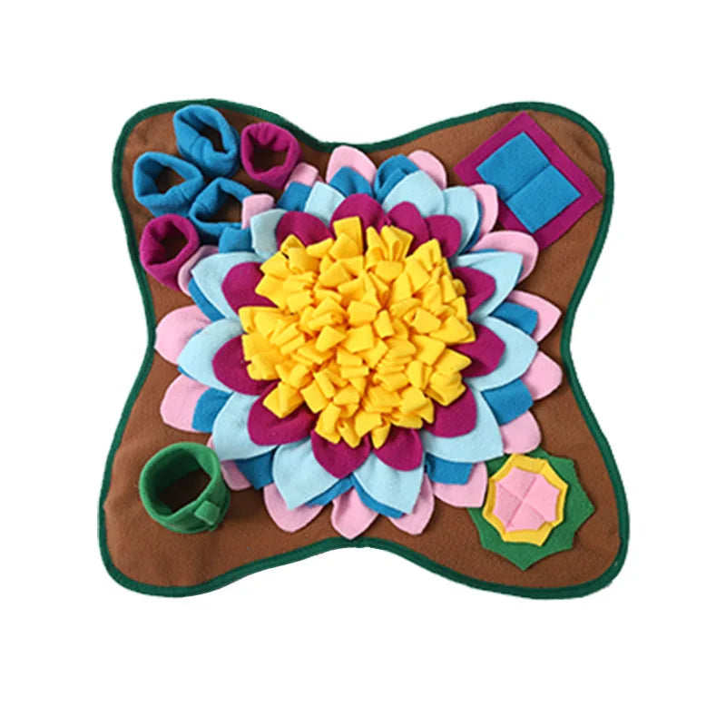 Interactive Dog Snuffle Mat and Feeding Puzzle