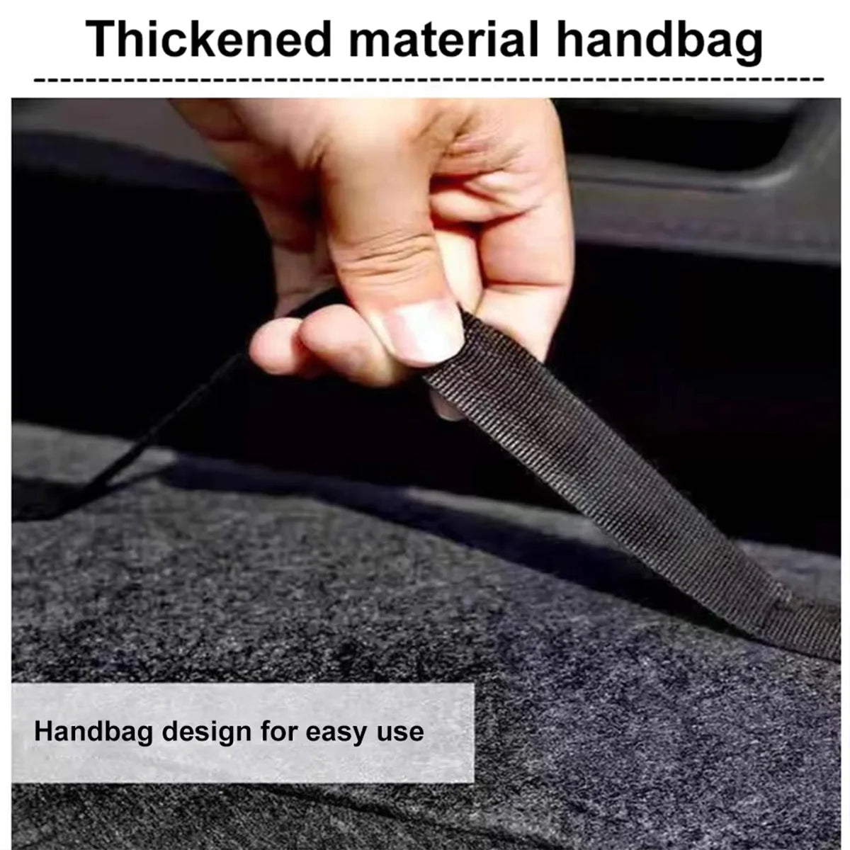 Car Trunk Felt Storage Box – Foldable Vehicle Organizer Bag