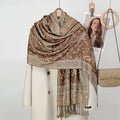 Women's Ethnic Paisley Pattern Large Scarf & Shawl