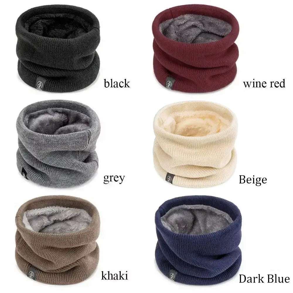 Winter Knitted Neck Warmer – Fleece Lined Thermal Neck Gaiter