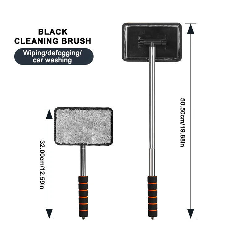 Car Windshield Cleaning Brush – Telescopic Long Handle Glass Cleaner