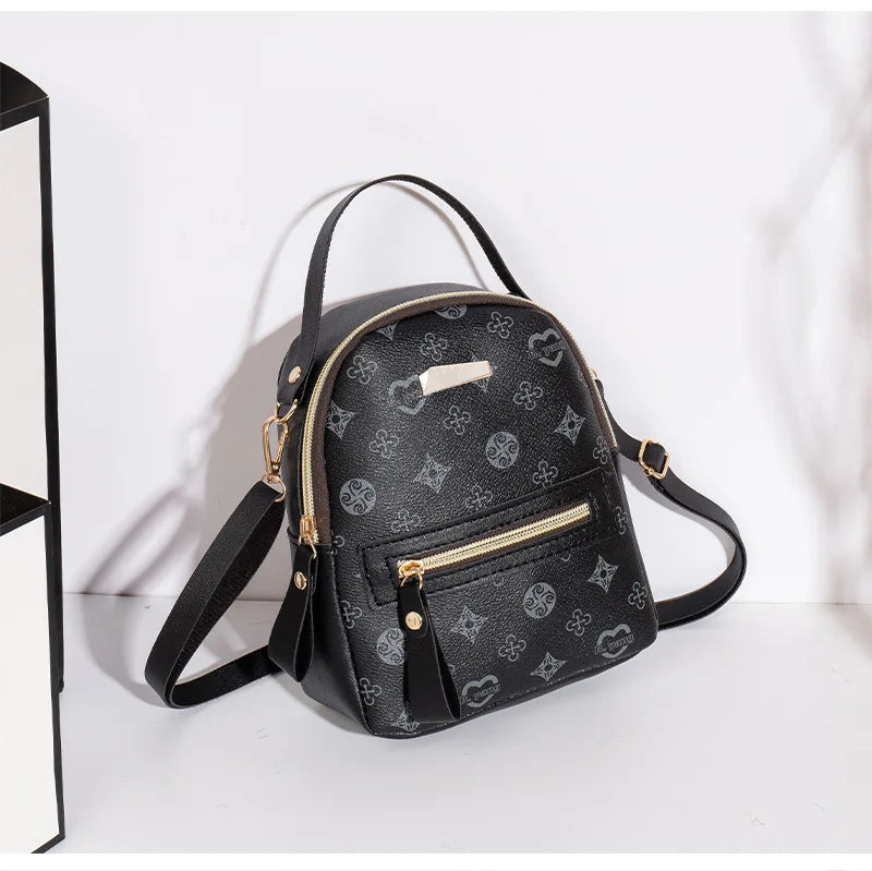 Women's Floral Pattern Mini Fashion Backpack