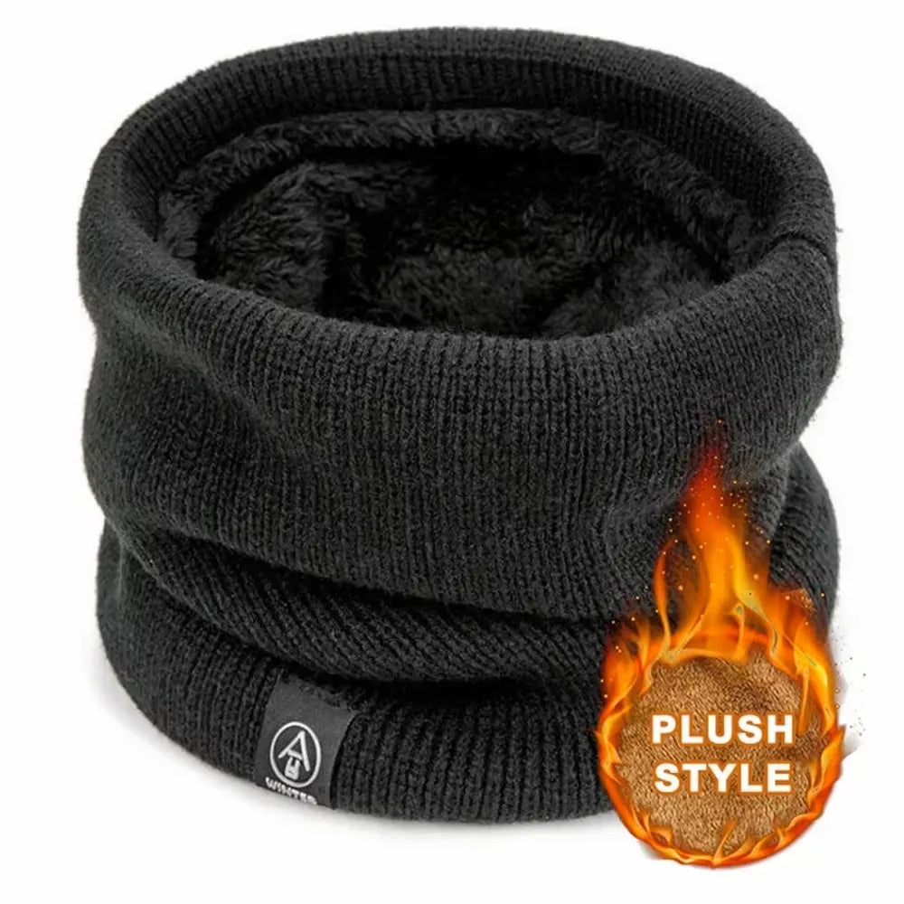 Winter Knitted Neck Warmer – Fleece Lined Thermal Neck Gaiter