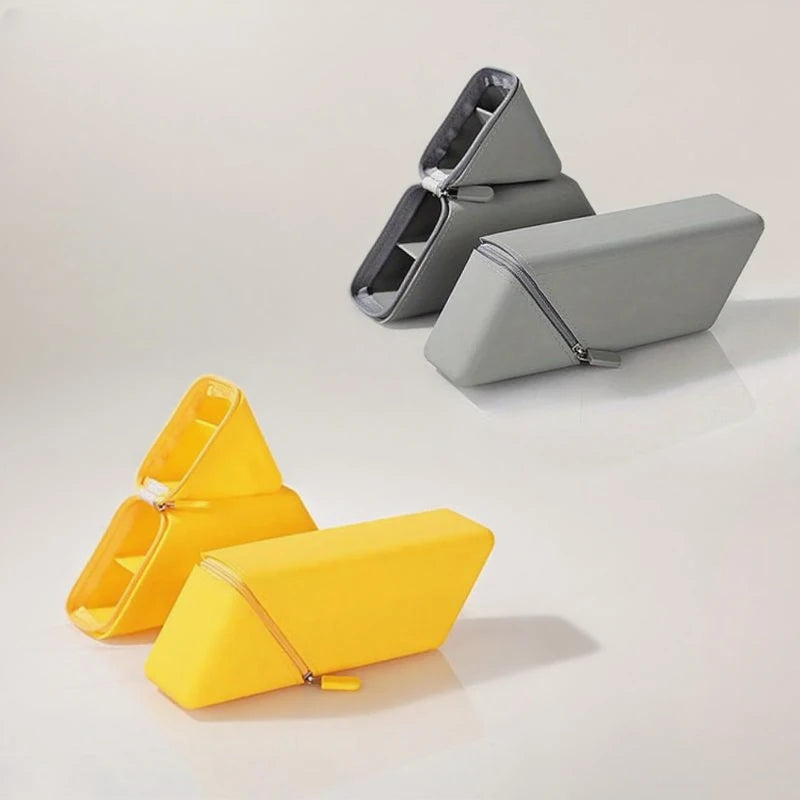 Foldable Silicone Pen Holder – Desktop Stationery Organizer