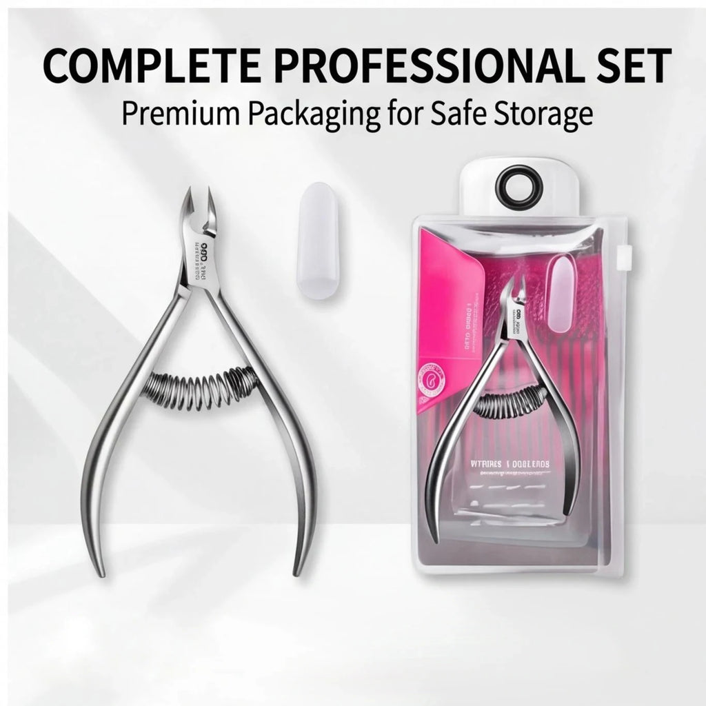 Stainless Steel Pedicure Nail Nipper with Double Spring