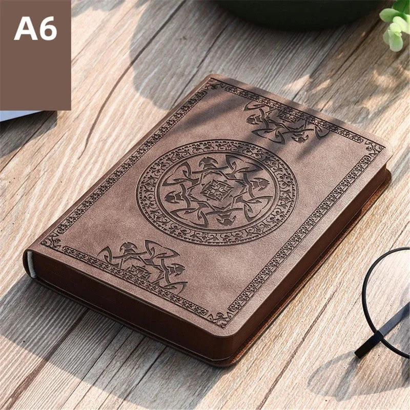 Vintage Leather Notebook – Portable Writing Journal & Diary