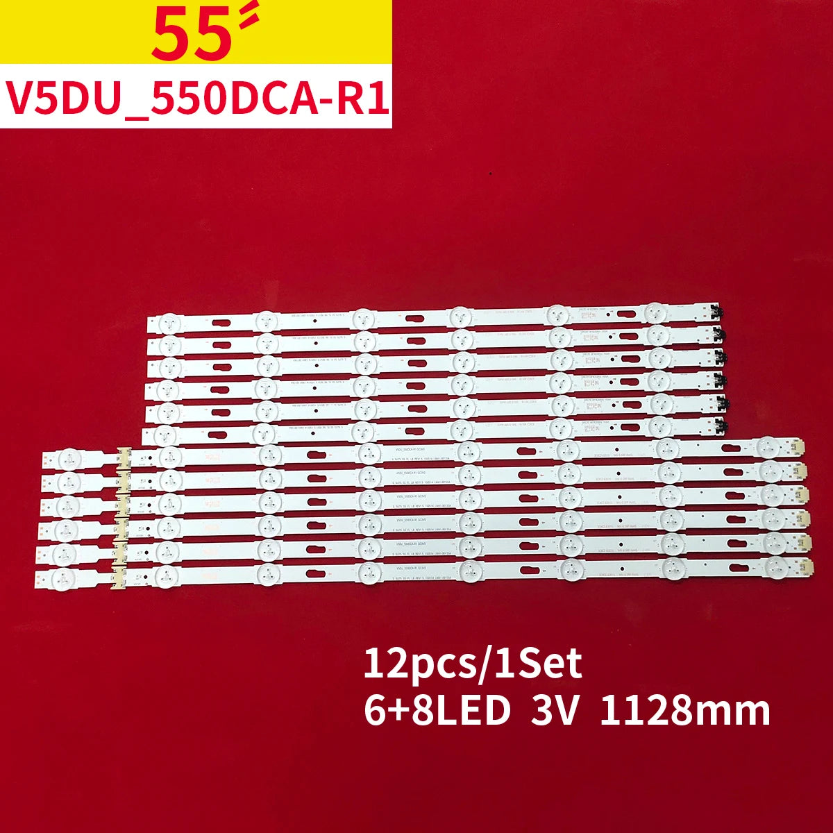 LED Backlight Strip for TV – 3-Piece Replacement Set
