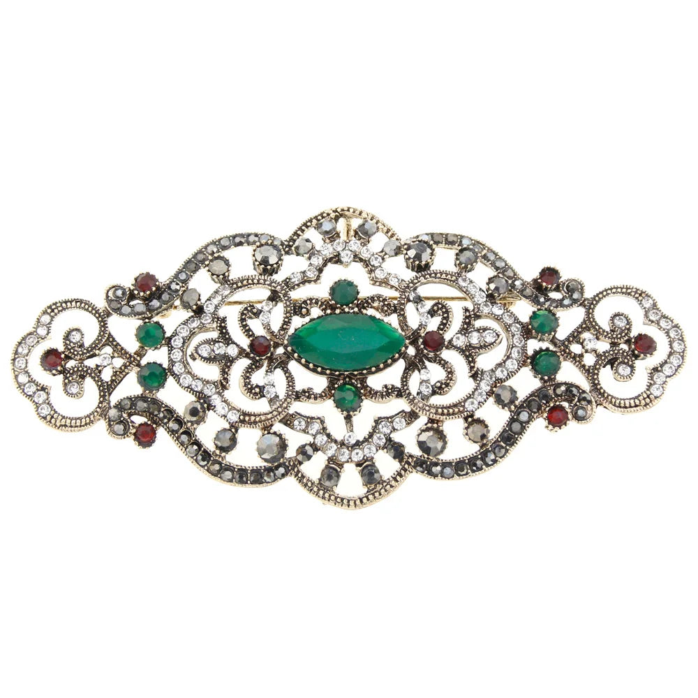 Women's Vintage-Inspired Resin Brooch