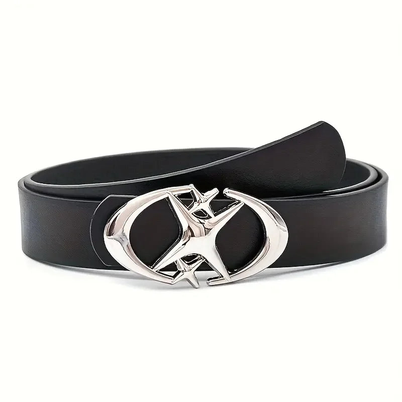Women's Oval Metal Buckle Fashion Belt