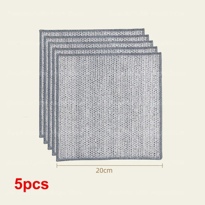Steel Wire Cleaning Cloth – Reusable Kitchen Scrubbing Pads