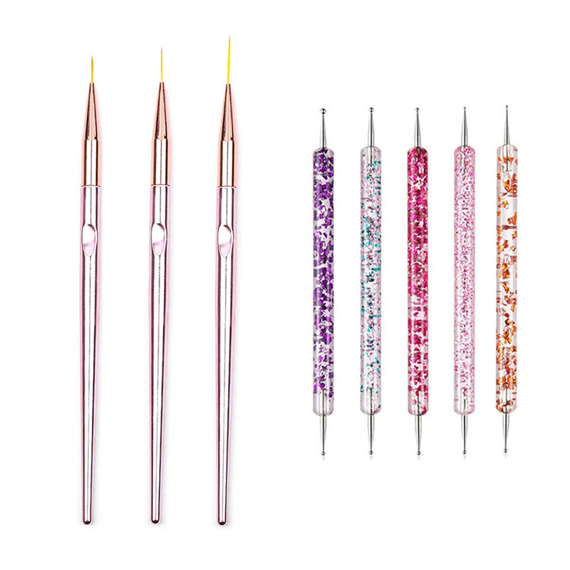 5–20PCS Nail Art Brush Set for Detailed Nail Designs