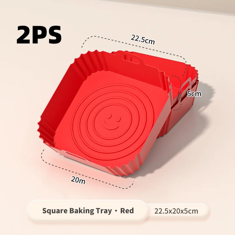 Reusable Silicone Air Fryer Liners – Non-Stick Cooking Basket