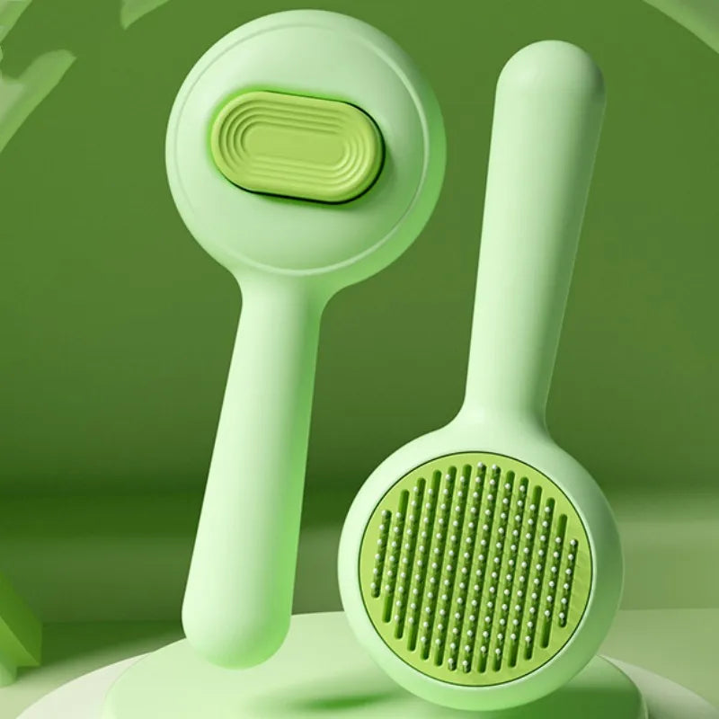 Self Cleaning Cat Brush – Pet Hair Removal Grooming Comb