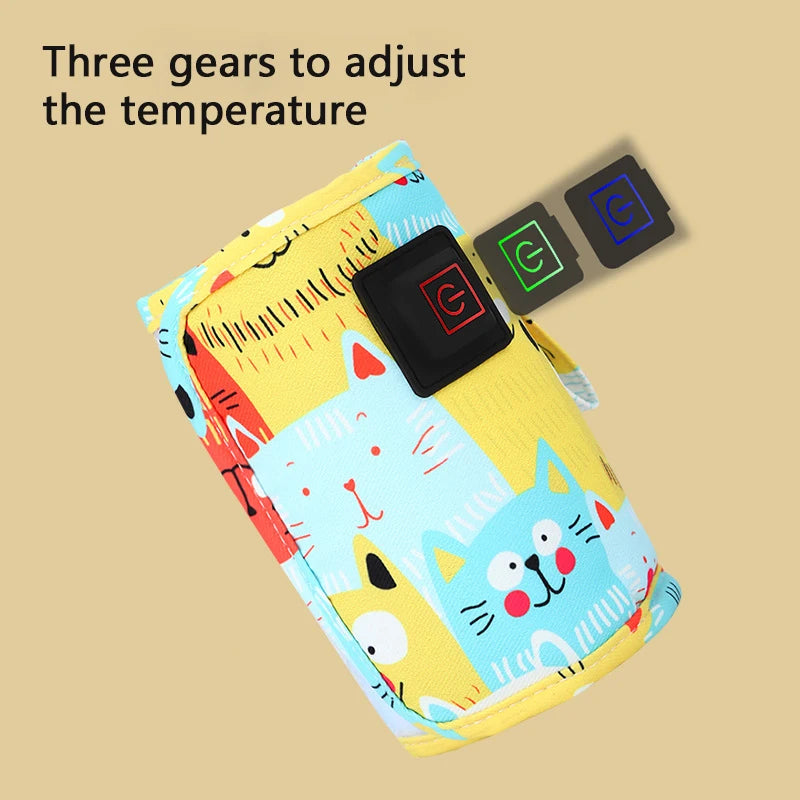 USB Baby Bottle Warmer – Portable Travel Insulated Bottle Heating Bag