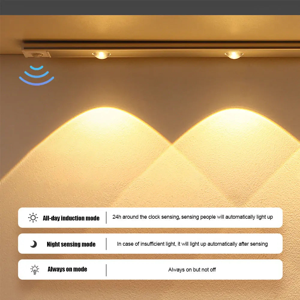 Rechargeable Motion Sensor LED Bar Light – Wireless Under Cabinet Lamp
