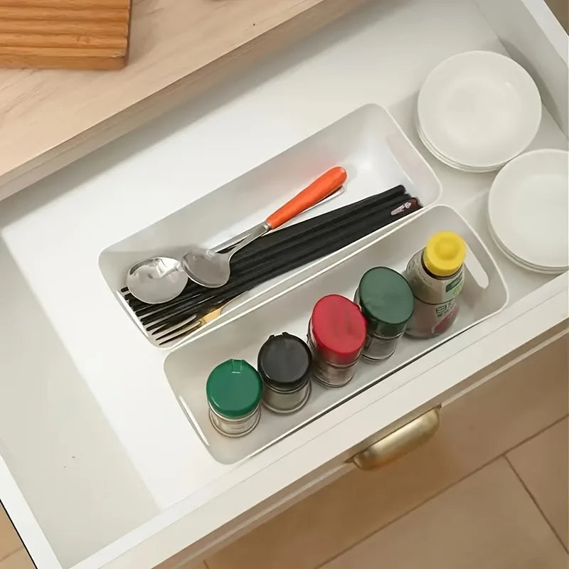 10PCS Multifunctional Drawer Storage Boxes – Desktop & Home Organizers