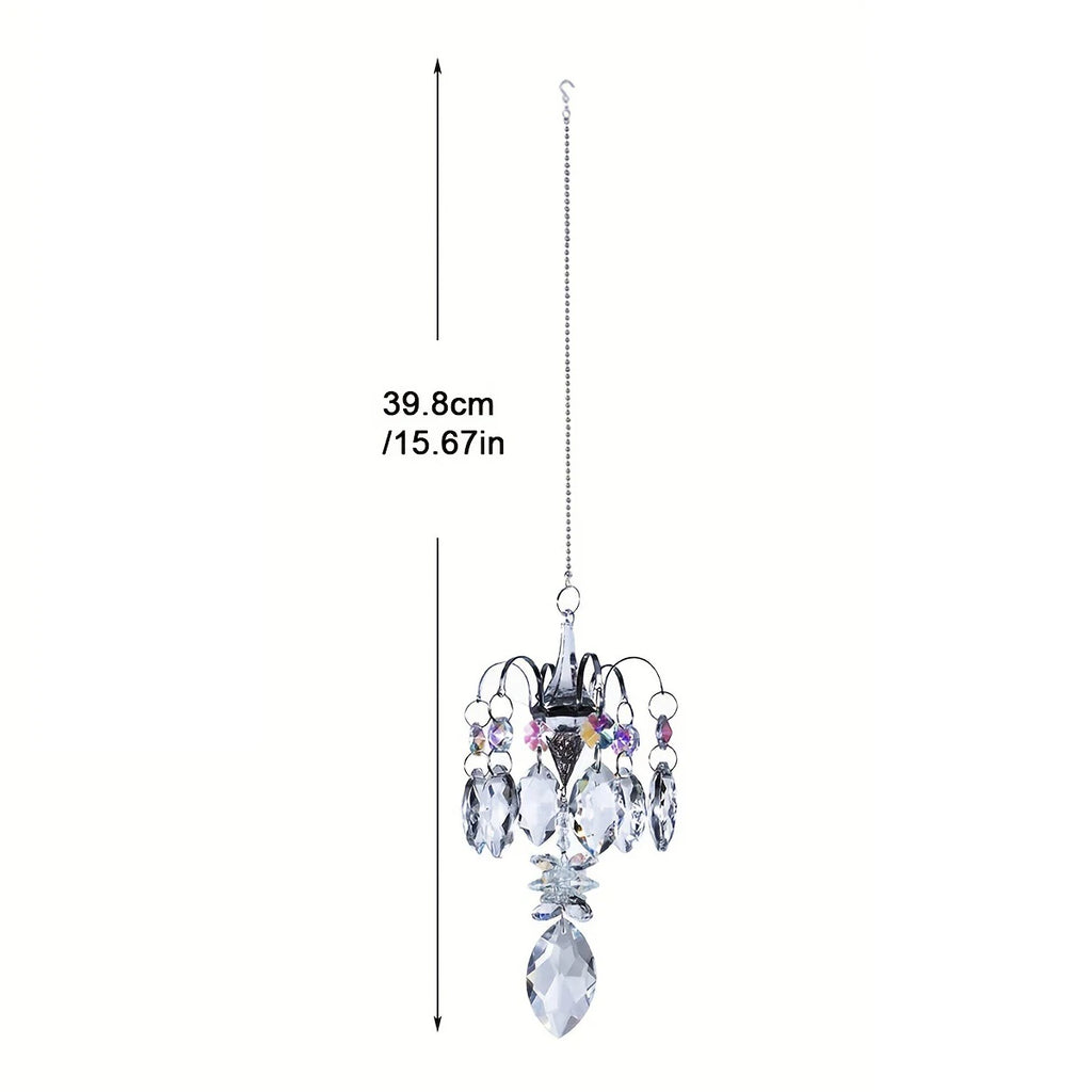 Crystal Sun Catcher – Hanging Rainbow Prism Window Decorationv