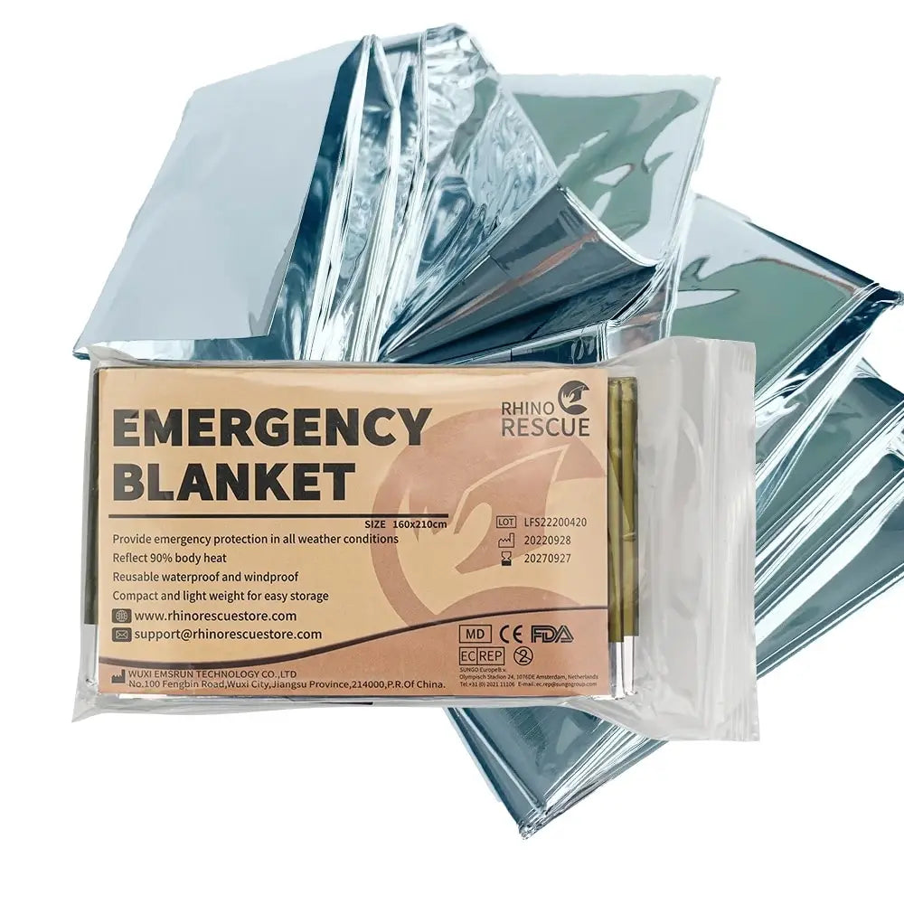 1.6 × 2.1m Emergency Thermal Space Blanket – Lightweight Outdoor Survival Blanket