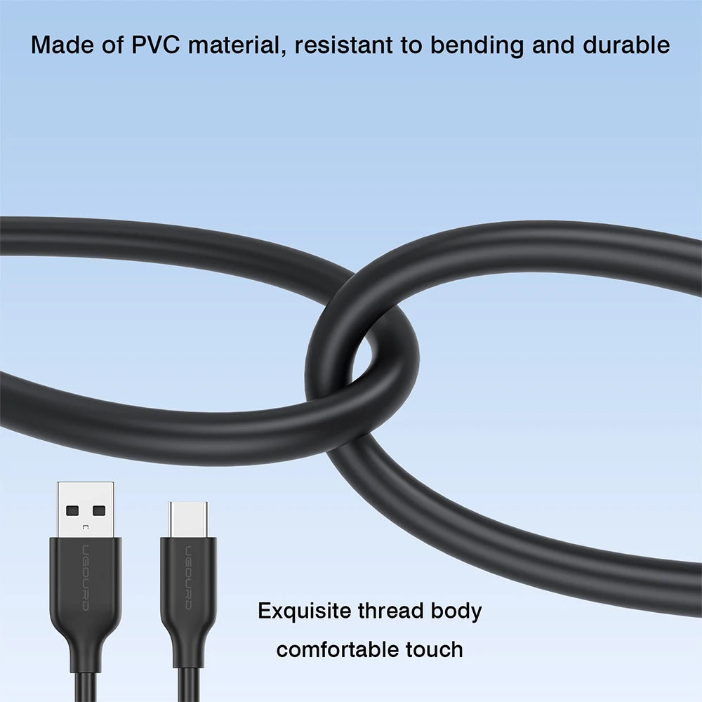 USB 3.2 10Gbps USB-A to USB-C Fast Charging Data Cable