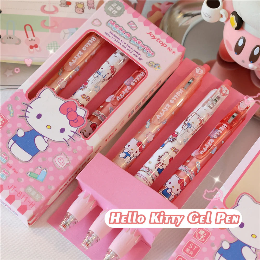 Sanrio Character 0.5mm Gel Pens – 3-Piece Set