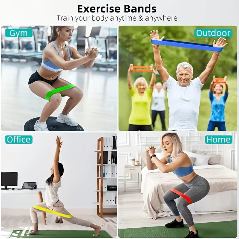 5-Piece Yoga Resistance Bands Set – Stretching & Strength Training