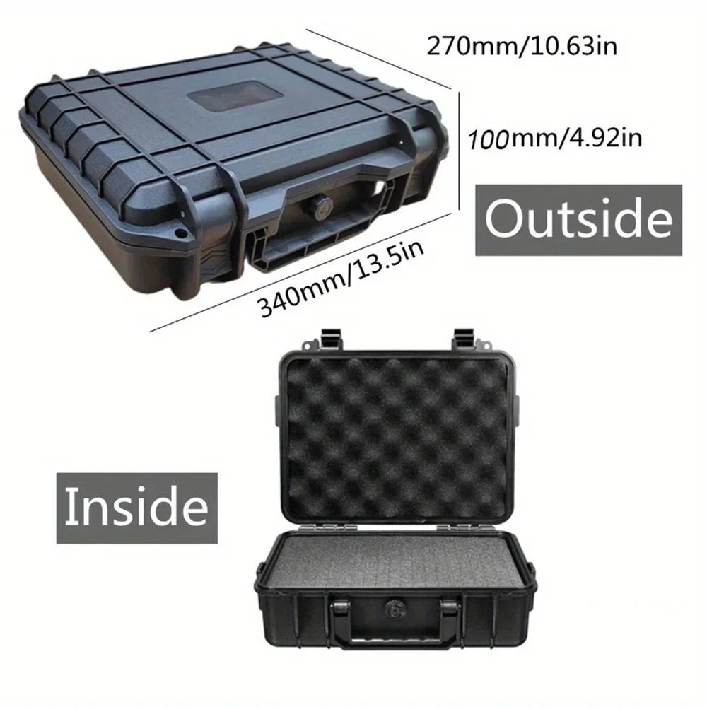 Protective Hard Carry Case with Foam Insert – Portable Equipment Storage Box