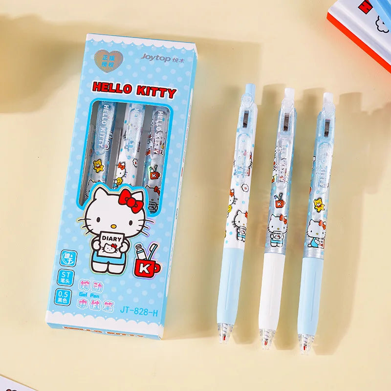 Sanrio Character 0.5mm Gel Pens – 3-Piece Set