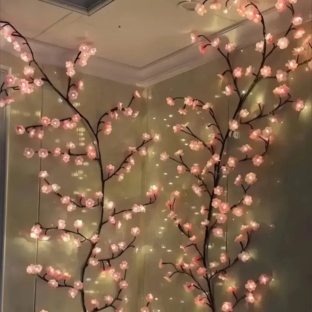Cherry Blossom LED Branch Lights – Decorative Wall & Holiday Lighting