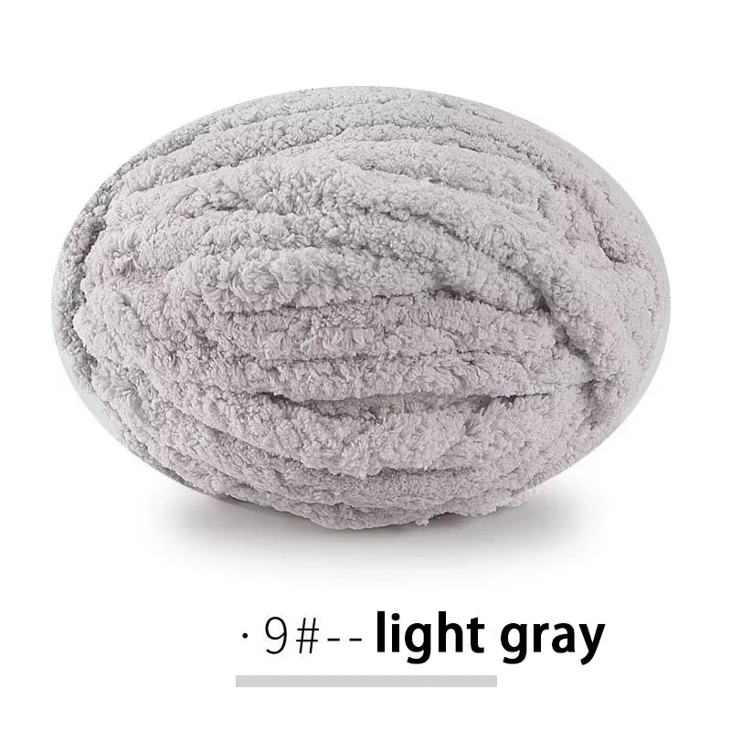 Extra Thick Hand-Knitted Chunky Yarn Blanket