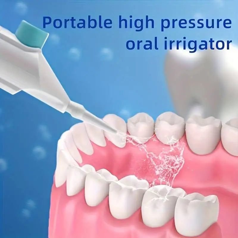 Portable Manual Oral Irrigator Water Flosser