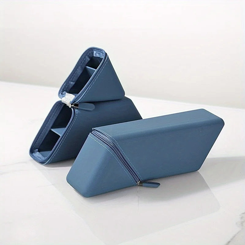 Foldable Silicone Pen Holder – Desktop Stationery Organizer