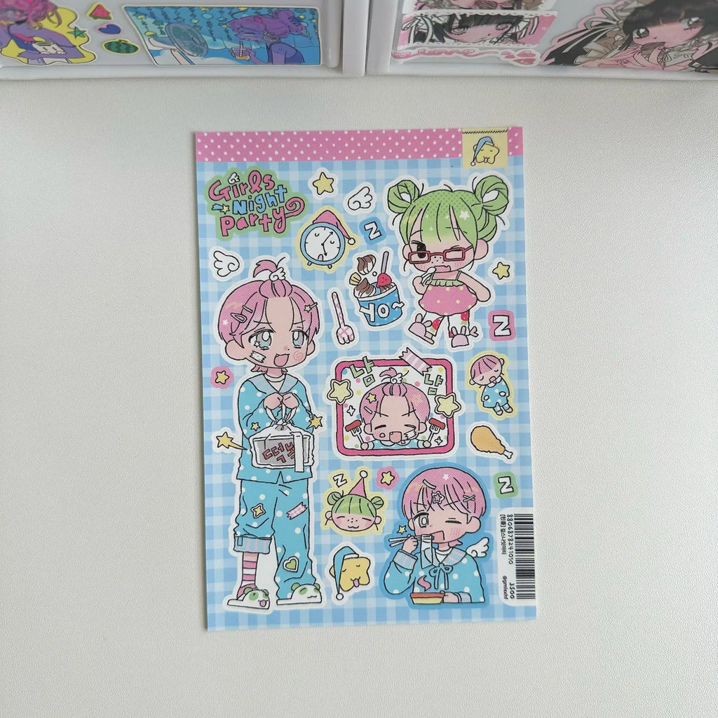 Cute Korean Cartoon Character Decorative Stickers