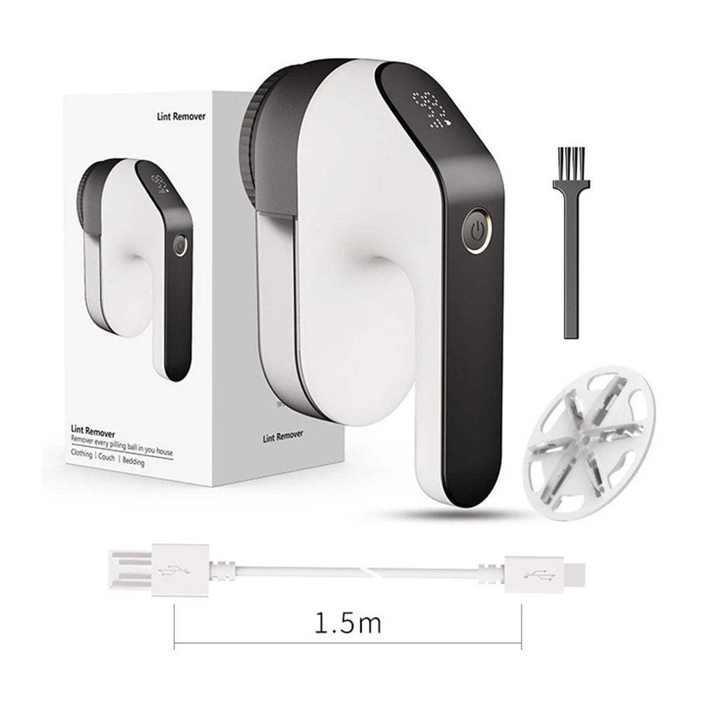 Rechargeable Electric Lint Remover – Portable Fabric Shaver