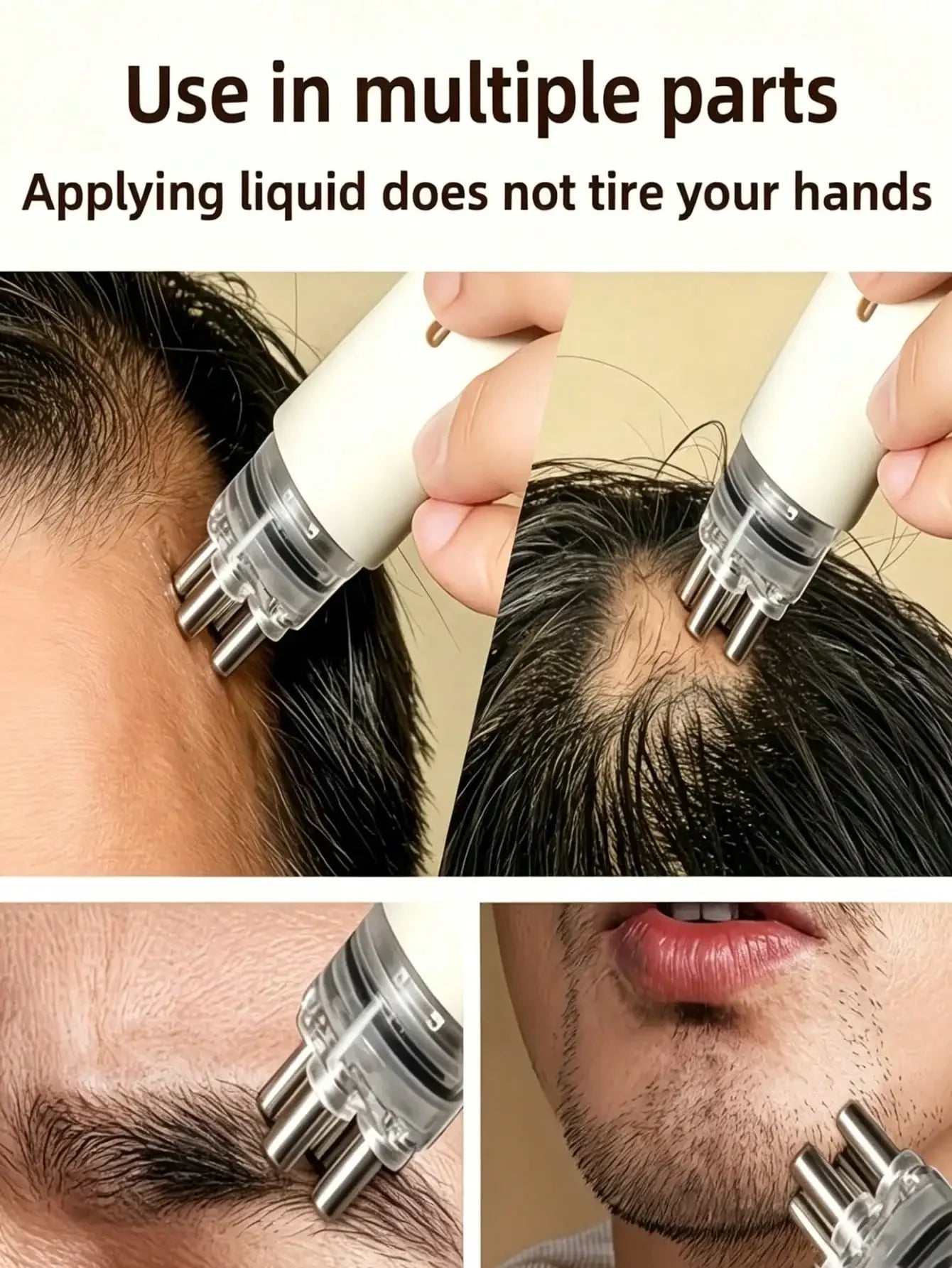 Scalp Applicator Bottle with Comb for Hair Oil & Serum