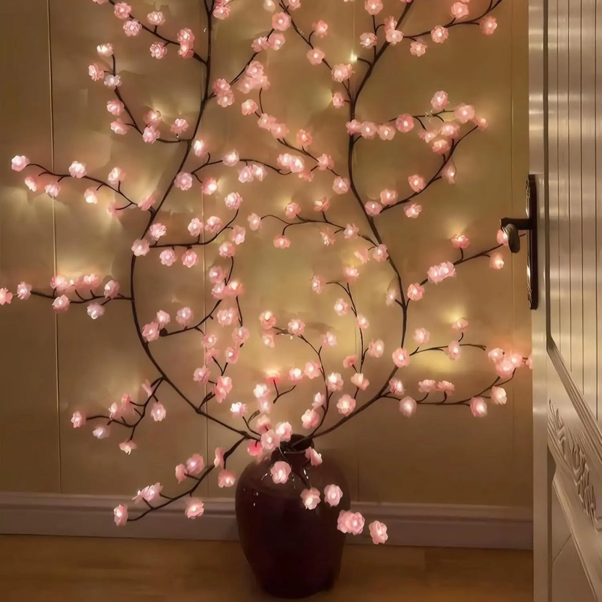 Cherry Blossom LED Branch Lights – Decorative Wall & Holiday Lighting