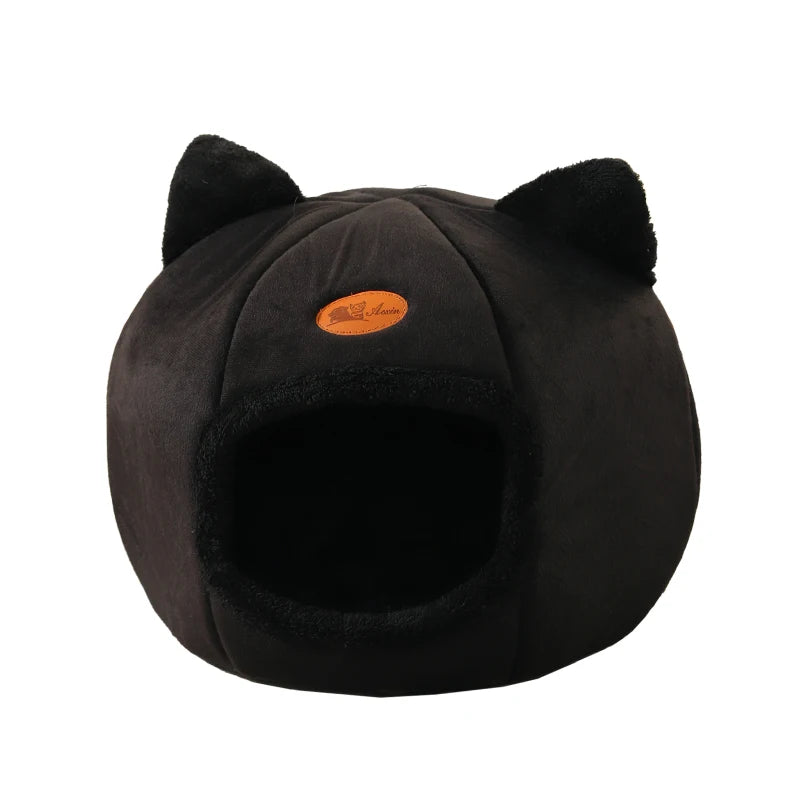 Cozy Cat Cave Bed for Cats and Small Dogs