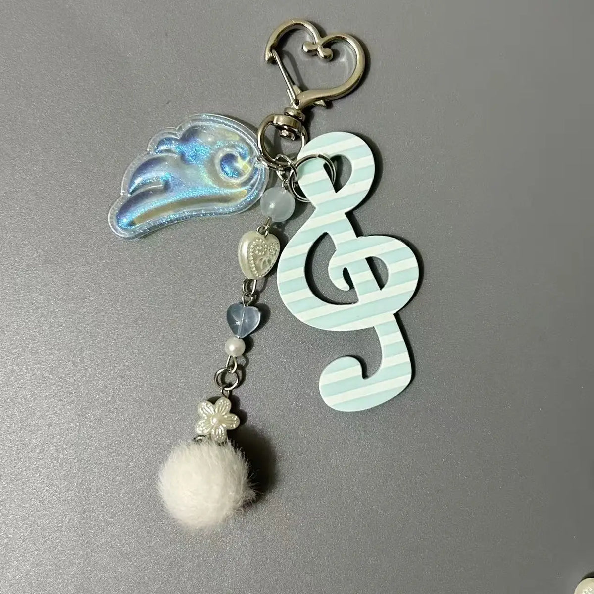 Kawaii Retro Music Note Keychain – Cute Bag Charm
