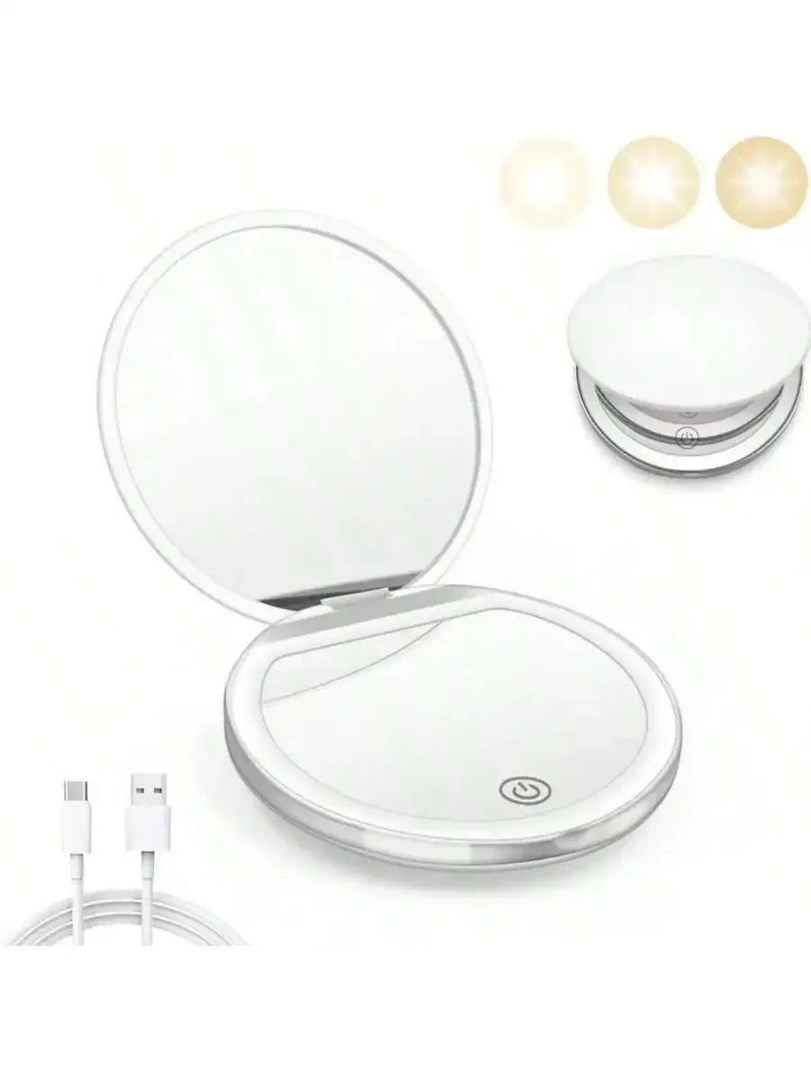 Portable Folding Compact Makeup Mirror for Travel
