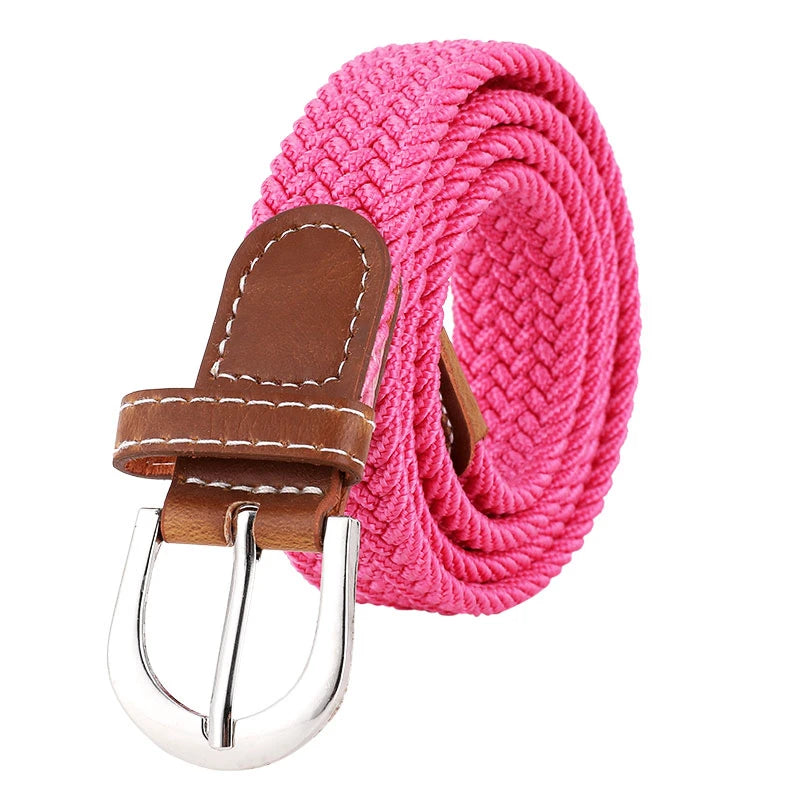 Women's Stretch Woven Elastic Waist Belt