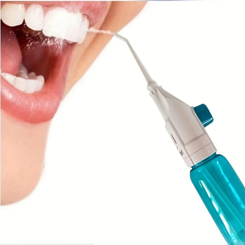 Portable Manual Oral Irrigator Water Flosser