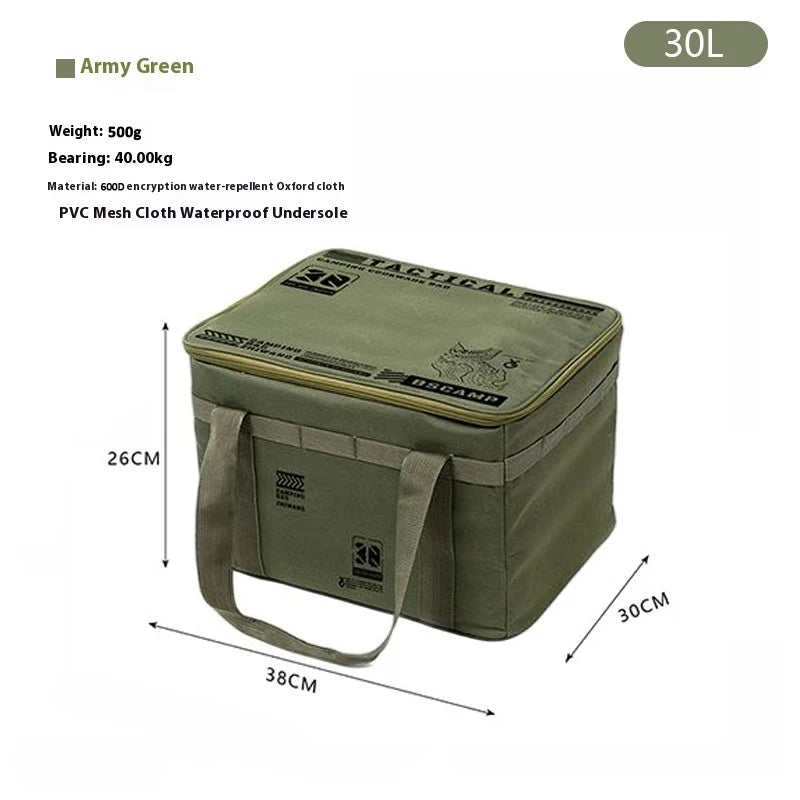 Large Capacity Insulated Storage Bag – 30L 42L 56L Foldable Organizer