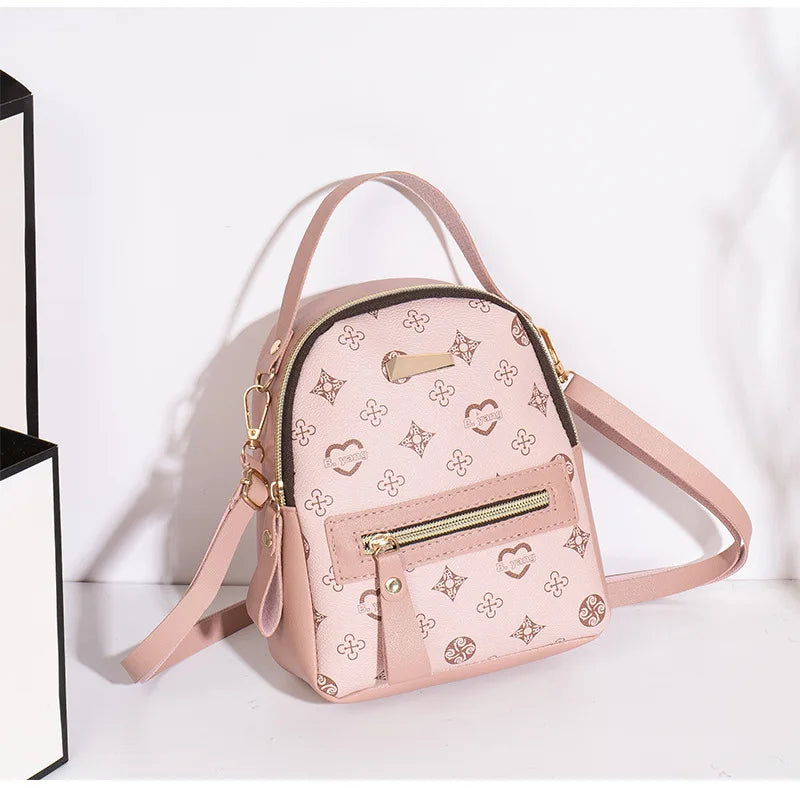 Women's Floral Pattern Mini Fashion Backpack
