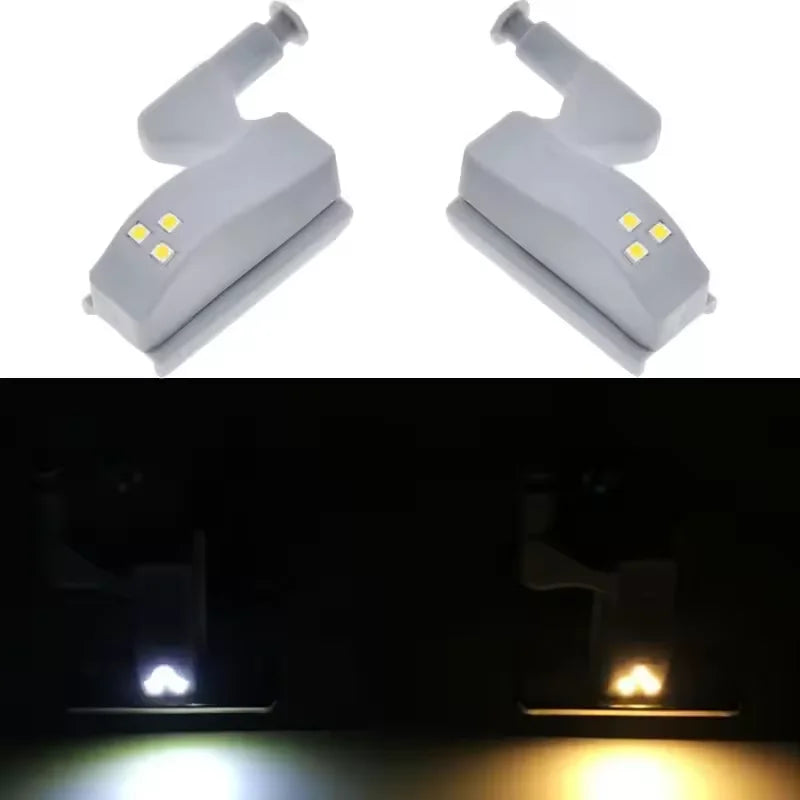 10-Pack Cabinet Hinge LED Lights for Cupboards & Closets