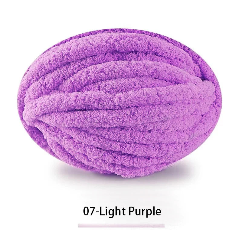 Extra Thick Hand-Knitted Chunky Yarn Blanket