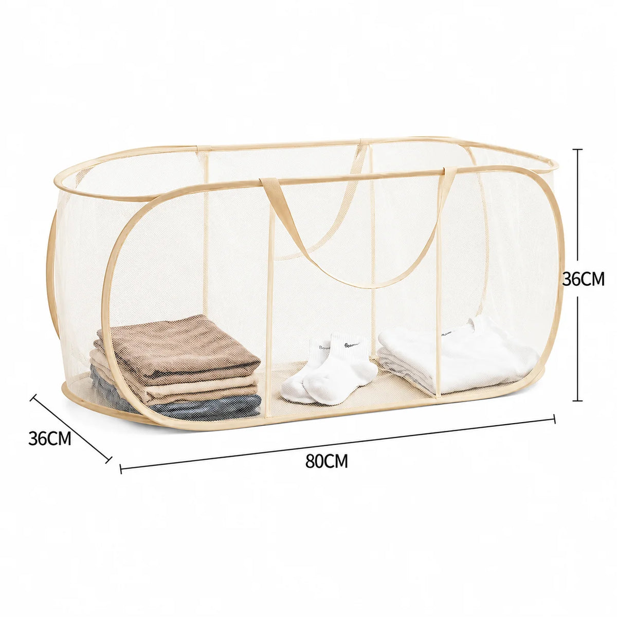 Large Capacity Kids Toy Storage Basket – Foldable Laundry & Home Organizer